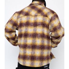 画像4: Side Slit Flannel Shirt ヘビー フランネル シャツ モヘア (4)