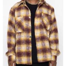 画像3: Side Slit Flannel Shirt ヘビー フランネル シャツ モヘア (3)