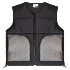 画像2: Contrast Puffer Vest Down Jacket パファー ベスト ジャケット (2)