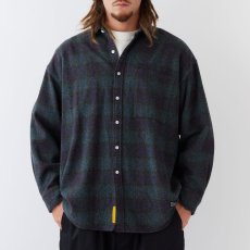 画像3: GIGAHEATHER Tartan Flannel Check Shirts GRN タータン チェック ネルシャツ チェック シャツ (3)