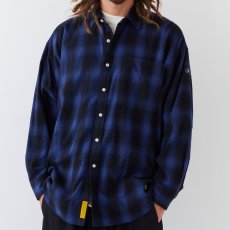 画像3: GIGADATION Ombre Flannel Check Shirts BLU オンブレ チェック ネルシャツ チェック シャツ (3)