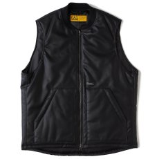 画像1: GRAINNER PU Leather Vest レザー ジップ ベスト (1)