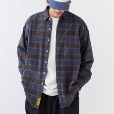 画像1: GIGAHEATHER Tartan Flannel Check Shirts BLU タータン チェック ネルシャツ チェック シャツ (1)