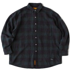 画像1: GIGAHEATHER Tartan Flannel Check Shirts GRN タータン チェック ネルシャツ チェック シャツ (1)