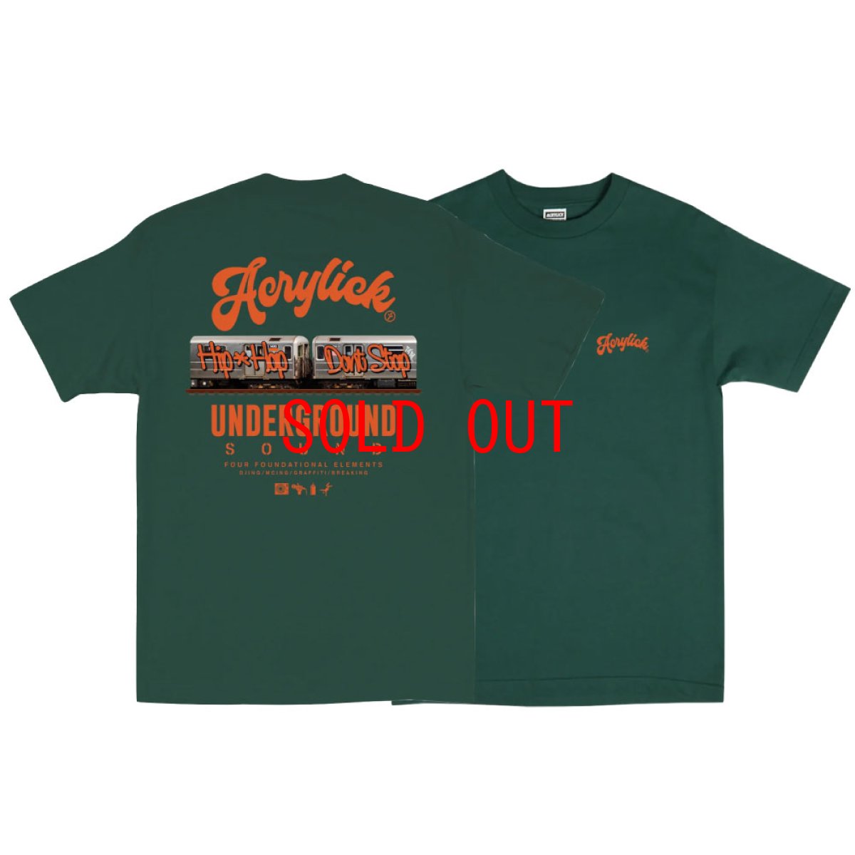 画像1: Underground S/S Tee GRN 半袖 Tシャツ (1)