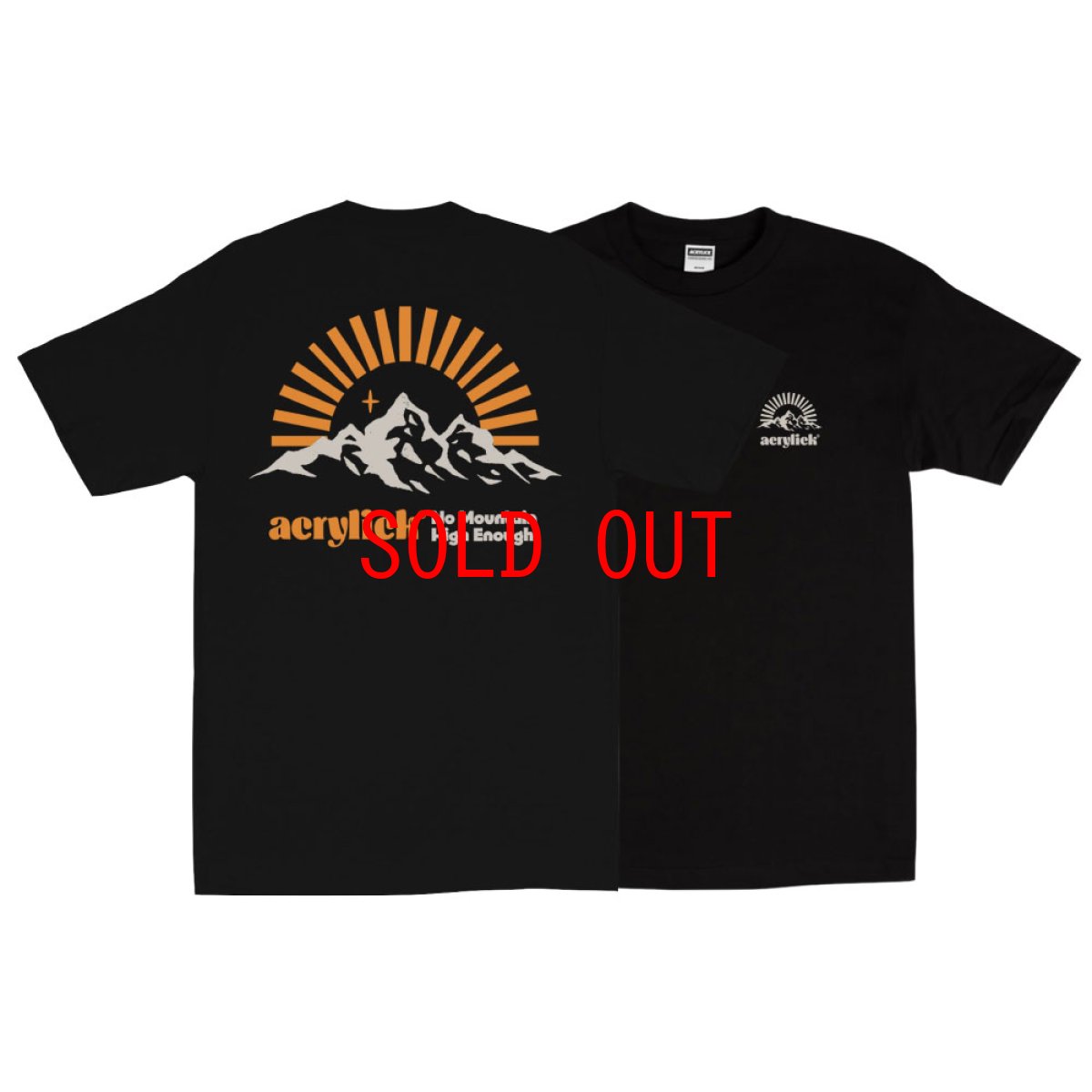 画像1: Mt High S/S Tee BLK 半袖 Tシャツ (1)