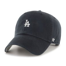 画像1: Los Angeles Dodgers Baserunner Clean Up Cap Black ロサンゼルス ドジャース ベースランナー クリーンナップ スモール ロゴ キャップ 帽子 (1)