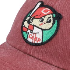 画像5: Hiroshima Toyo Carp Archive Red Dad Cap 広島 東洋 カープ ストラップバック キャップ 帽子 (5)