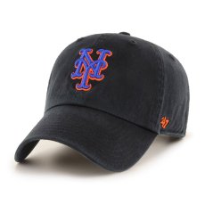 画像1: Newyork Mets Clean up Ball Cap Black ニューヨーク メッツ クリーンナップ キャップ 帽子 (1)