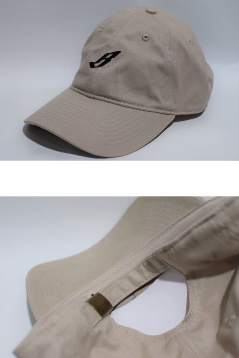 beige strapback hat