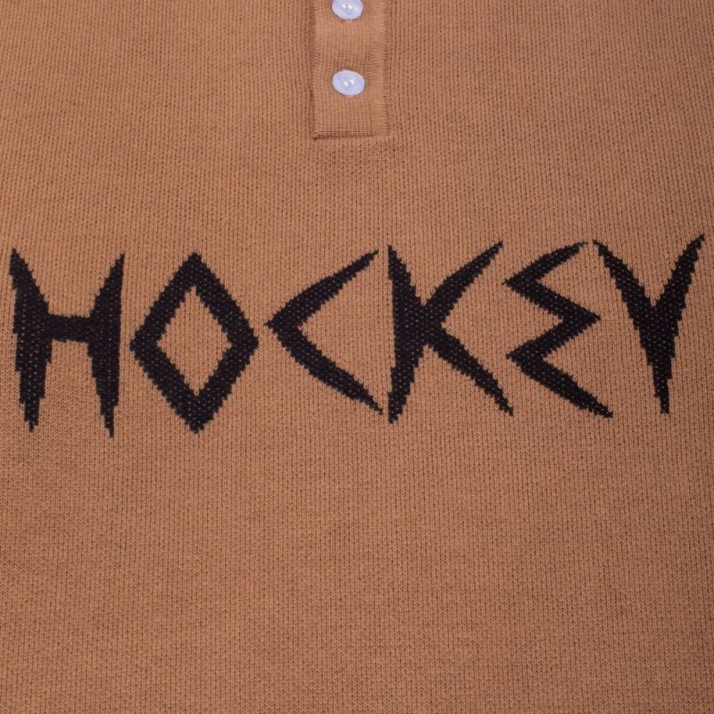 hockey knitted polo sweater