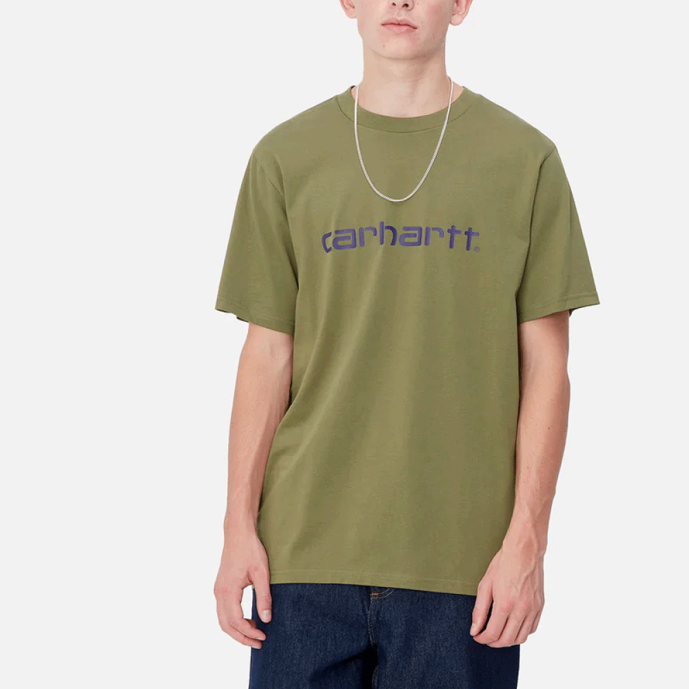 Scriptlogo S/S Tee capulet aura Green 半袖 ロゴ Tシャツ