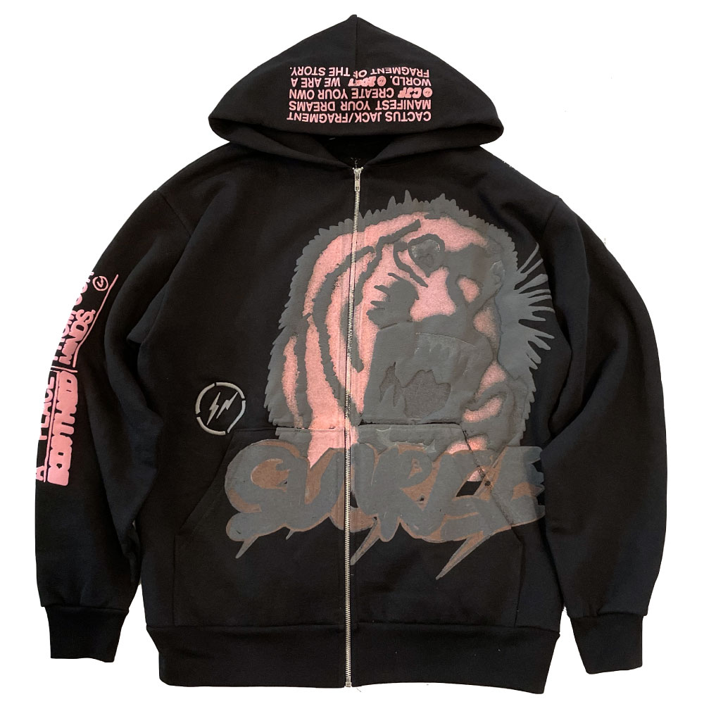 買取り実績 cactus jack SCRIBBLE HOODIE パーカー オリーブ i9tmg.com.br